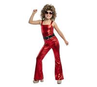 FYASA - Disfraz de Disco show-girl para niña talla 5 a 6 años