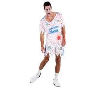 FYASA - Disfraz de jugador de fútbol zombie para hombre (ML)