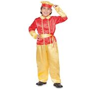 FYASA - Disfraz de paje rey rojo para niño talla 10 a 12 años