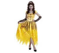 FYASA - Disfraz de Princesa amarilla zombi para mujer Talla ML