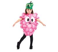 EuroCarnavales - Disfraz de racimo de uva infantil de 3 a 4 años (92-104 cm)