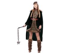 Eurocarnavales Disfraz de Vikinga Deluxe para mujer Talla S