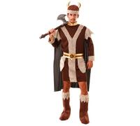FYASA - Disfraz de vikingo marrón para hombre (ML)