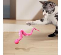 Fycakly 5 piezas de juguete interactivo para gatos, varita de arco iris con accesorios coloridos, para gatos, manualidades, juguete para interiores de todas las edades (color al azar) 06
