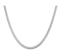 Fycakly Collar de acero de titanio, collar de hueso con sentido europeo y senior, cadena plana, no se decolora, collares de labios para mujer, talla única, acero de titanio