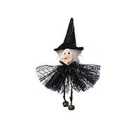 Fycakly Helloween - Decoración de fiesta de Halloween, sombrero, muñecas, gnomos, calabaza, Halloween con bruja y capa de Acción de Gracias, hecha a mano y cuelga de busto femenino (B, talla única)
