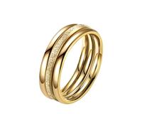 Fycakly Juego de 3 anillos ajustables con diseño de anillo de luz dorada, accesorios de moda para regalo, anillos de pulgar para mujer, 10, Acero inoxidable