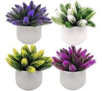 Fycooler Plantas Artificiales en Maceta del Cactus del Topiarios, Suculentas Falsas Decorativas Plantas de Falsos para la Decoración del Banquete de Boda de la Mesa de la Oficina en Casa -4pcs