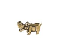 FYDCYHM Cultivo de caballo de río de bronce hecho a mano, figura de animal de la suerte para escritorio de oficina en casa, regalo único de inauguración de la casa para propietarios de viviendas