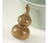 FYDCYHM Estatua de madera de calabaza, escultura de madera hecha a mano, decoración vintage, adorno de escritorio para vivir escultural, 2