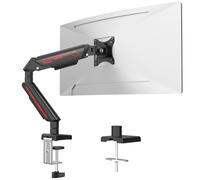 Fydeamer Brazo de Monitor con Gas para Pantallas de 17-35 Pulgadas hasta 11 kg, Soporte Individual para Monitor con Ajuste, Soporte Ergonómico VESA 75 & 100, Negro