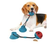 FYDTOP Juguete de mordida molar para perro con ventosa para interacción para perro, juguete de cuerda para masticar, tirar, masticar, jugar (azul)