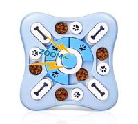 FYDTOP Juguetes de rompecabezas para perros, dispensadores de golosinas para entrenamiento de coeficiente intelectual y estimulación cerebral, juguetes interactivos estimulantes mentalmente como