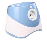 FYDTOP Lanzador automático de pelotas para perros, lanzador interactivo de pelotas de tenis para perros, juguete interactivo para buscar mascotas, incluye 6 pelotas de tenis de 2 pulgadas (azul)