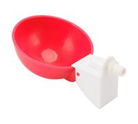 Fydun 10 Vasos de Bebedero para Aves de Corral con Rosca Macho G1/8, Alimentador Automático de Agua para Pollos para Codornices, Pájaros y Aves de Corral (Rojo)