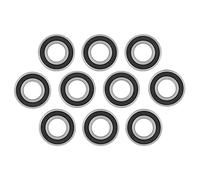 Fydun 10pcs 6004 2RS1 Rodamientos de Rodamientos de Bolas Profundas de Goma de Goma para Proyectos de Pasatiempos Pequeños 20x42x12 Mm