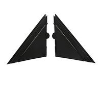 Fydun 1SH17KX7Aa Cubierta de la Bandera del Espejo de la Puerta Embellecedor de Placa Triangular Izquierda Y Derecha del Espejo Retrovisor Reemplazo para 500 2012-2017(Negro Brillante)