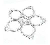 Fydun 5Pcs Tubo de escape Junta de metal en cerámica con anillo reforzado 3in 76mm Downpipe