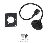 Fydun Adaptador de Puerto de Carga de Cobre, Cargador con Cubierta Protectora para Carro de Utility EZGO TXT 36V