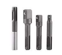 Fydun Adaptador de Vaso Hexagonal con Vástago SDS Plus, Conector de Extensión de Broca Cuadrada, Universal para Taladro Eléctrico, Adaptadores de Acero de Alta Resistencia, Bolsa de