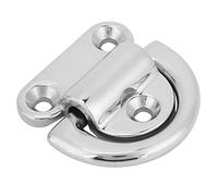 Fydun Almohadilla Marina Plegable de Acero Inoxidable de 8mm, Anillo de Estiba para Ojos, Cornamusa, Anillo en D, Ancla, Carril Marino, Almohadilla Plegable, Ojo para Motor de Yate