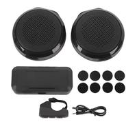 Fydun Auriculares para Motocicleta con Estuche de Carga, Control Remoto, 50 Horas de Duración de la Batería, Altavoz para Casco para Deportes Al Aire Libre y esquí.