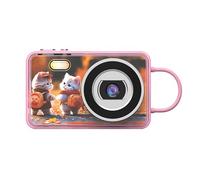 Fydun Cámara Digital 4K, Cámara Vlog de Enfoque Automático de 48MP con Pantalla de 2,8 Pulgadas, Zoom Digital 18X, Antivibración para Viajes, Selfies, Graduación (Pink)