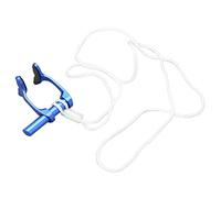 Fydun Clip de Nariz de Apnea Tapones de Nariz de Natación con Correa Antipérdida para Entrenamiento de Principiantes de Buceo Silver Applied Family (BLUE)