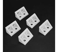 Fydun Código de Muebles de Abrazaderas de la Esquina del ángulo de Plástico para el Cajón de la Ventana 50 Piezas