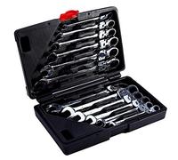 Fydun Combinación Flexible de 12 Piezas Spanners Ratchet Llave Tool Tool Conjunto de 8-19 Mm para el Garaje para Automóviles