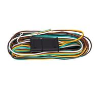 Fydun Conector Plano de 4 Vías para Remolque 25ft Cable de Extensión de 4 Pines con Cables Codificados por Color para Bote RV Camión Remolque de Utilidad