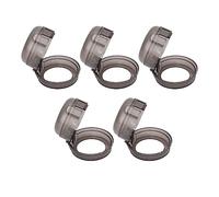 Fydun Cubiertas de Seguridad para Perillas de Estufas de gas: Protección de Perillas a Prueba de Calor para Cocinas Domésticas, Restaurantes y Hoteles con Pegatinas Adhesivas (Negro transparente)