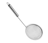 Fydun Cuchara Espumadera para Olla Caliente, Colador de Grasa de Malla Fina de Acero con Largo para Eliminar Grasa y Espuma, Utensilio de Cocina Esencial (S)