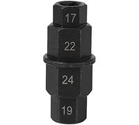 Fydun Eje de neumático de Motocicleta, Herramienta de husillo de motocicleta Herramienta reparación Llave de Conductor Hexagonal Allen Adaptador de Enchufe Cubo de Rueda Delantera para Eje Delantero