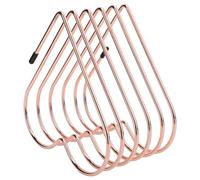 Fydun Estante de Escritorio para Almacenamiento de Libros Telescópico | Estantería telescópica de hierro, diseño brillante para escritorio, chapado en oro, 6,3 pulgadas de longitud