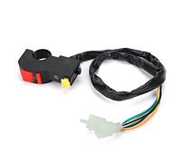 Fydun Interruptor Botón Parada y Arranque para Manillar de Motocicleta, Encendido-Apagado Motor, Reemplazo Compatible con Pit Quad Dirt Bike de 50/110 / 125