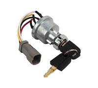 Fydun Interruptor de Encendido 110-7887 Interruptor de Arranque de Aleación de Aluminio con 2 Llaves para Caterpillar 906H 906H2 906K 906M