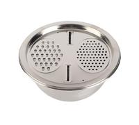 Fydun Juego de Colador y Rallador de Acero 3 en 1 menos: Recipiente Multifuncional para Preparar Verduras, Frutas y Ensaladas con Colador Fino Pelador