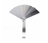 Fydun Juego de Galgas de Espesores Herramienta de Medición de Calibre de Llenado Acero Inoxidable Imperial y Métrico de Doble Marca de 32 Hojas con 0,04 Mm a 0,88 Mm para Espacios