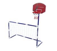 Fydun Juego Deportivo 2 en 1: Centro de Juegos de Fútbol y Baloncesto para Interiores y Exteriores para Diversión Activa, Adornos Deportivos Interactivos para