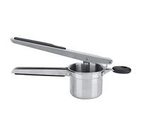 Fydun Kitchen Less Prensador y Triturador de Patatas de Acero con 3 Discos de Filtro - Trituradora de Alimentos de Mano Desmontable para Patatas, Verduras y Frutas - Diseño Ergonómico