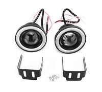 Fydun Luz antiniebla, un par de faros antiniebla delanteros LED de 3,5 pulgadas Angel Eyes con montaje de repuesto universal COB para coche, SUV, camión(white)