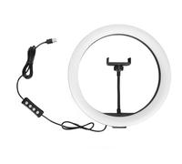 Fydun Luz Circular LED de 1/4 de Pulgada con Rosca, 162 Luces LED de bajo Consumo, Luz Circular con Soporte para Transmisión en Vivo para Familias