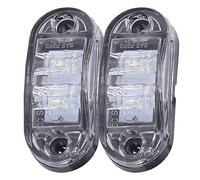 Fydun Luz Marcador Lateral, 10-30V Lámpara LED de Alta Brillo, Luz de Señal de Indicador para Coches, Camiones, Trailers, RVs, Ahorro Energético, Tiempo de Vida de 50,000 Horas