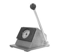 Fydun Máquina de Hacer Insignias Redondas, Cortador de Punzón Gráfico de | Troqueladora redonda manual, herramienta perforadora de insignias de brazo para cuero, insignias de 32 mm, fácil