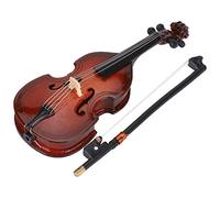 Fydun Mini Adornos de bajo Modelo de Instrumento Musical Pequeño de Madera de Decoración del Hogar 10 Cm para Familias