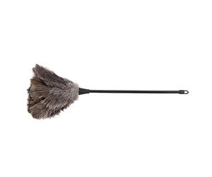 Fydun Mini Plumero de Plumas de Avestruz Reutilizable Lavable Hecho a Mano para Libros, Teclado, Oficina, Hogar para Familias