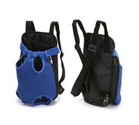 Fydun Mochila Transportadora para Mascotas Patas Ajustables hacia Fuera Fácil Ajuste Manos Libres Suave y Transpirable Bolsa Frontal para Mascotas para Perros Gatos Negro S para