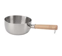 Fydun Olla de Acero para Fideos Instantáneos Menos - Olla de Cocción Versátil para Fideos, Sopa y Más - Distribución Eficiente del Calor para Cocinas de Gas y de Inducción (20 centímetros)