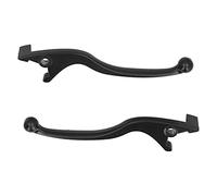 Fydun Palanca de Freno Moto, 2 Piezas Maneta de Embrague y Freno Repuestos de Motocicleta de Aluminio Negro, Repuesto para Motocicletas, Moped y ATV, Rendimiento de Frenado Óptimo